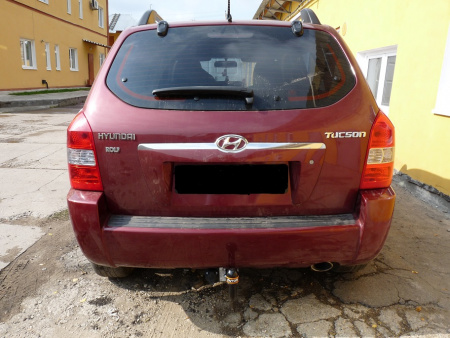 Фаркоп KI 16 для HYUNDAI Tucson 2004-07.2010 / KIA Sportage II Автос, нагрузка 2000/100 кг. С подрезкой бампера от магазина ФаркопРос